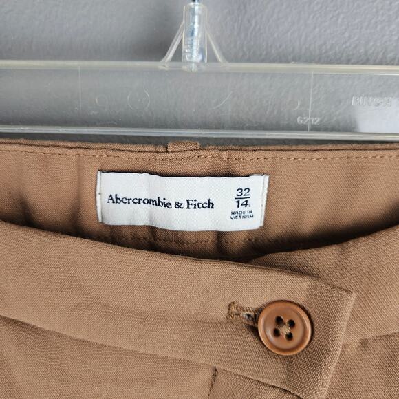 Abercrombie Tailored Relaxed Straight Leg Crossover Waist Pant Size 14 - Picture 5 of 9